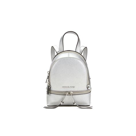 silk michael kors bag|Michael Kors silver backpack.